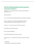 NSG 120 Pathophysiology Final Exam questions and answers Graded A&plus;