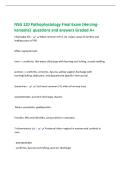 NSG 120 Pathophysiology Final Exam &lpar;Herzing-  kenosha&rpar;  questions and answers Graded A&plus; 
