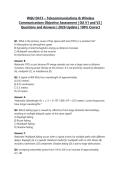 WGU D413 &ndash; Telecommunications & Wireless Communications Objective Assessment &vert; OA V1 and V2 &vert; Questions and Answers &vert; 2026 Update &vert; 100&percnt; Correct