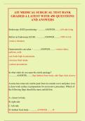 ATI Medical Surgical Test Bank 2025-2026&colon; 450 Questions & Answers Graded A&plus; &vert; Latest RN Med Surg Proctored Exam Prep