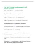 NSG 1520 Pathophysiology questions and answers Graded A&plus;