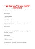 INTRODUCTION TO FINANCIAL STATEMENT MODELING QUESTIONS WITH CORRECT ANSWERS 2026
