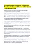 Primary Care Interprofessional Collaborative Practice &vert; Questions and Answers &vert; 2026 Update &vert; Final Revision Guide