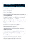 Real ASVAB Test&excl;&excl;&excl; Newest Version Actual Questions and Answers 100&percnt; Correct &lpar;A&plus;&rpar;
