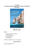 Test Bank Counseling and Educational Research Evaluation and Application 4th Edition &lpar;Houser&rpar; MCQs True&sol;False Essays with Answers