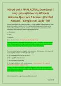 NU 578 Unit 3 FINAL ACTUAL Exam &lpar;2026 &sol; 2027 Update&rpar; University Of South Alabama&comma; Questions & Answers &lpar;Verified Answers&rpar; &vert; Complete A&plus; Guide - PDF