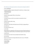 NU 110 Intro to Nursing Questions and answers already Graded A&plus;   Florence Nightingale  Founder of modern nursing who advocated for quality care&comma; making nursing a  respected profession  "Lady with the lamp"  Dorothea Dix  Served as superinte