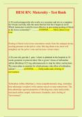 HESI RN Maternity Test Bank&colon; Practice Questions & Verified Answers &vert; High-Yield Study Guide for Exam Success