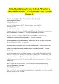 Tactical Combat Casualty Care Test with All Correct & 100&percnt; Verified Answers &vert;Actual Complete Exam &vert;Already Graded A&plus;