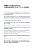 AMERICAN RED CROSS LIFEGUARDING CHAPTERS 1-6 EXAM QUESTIONS WITH CORRECT ANSWERS