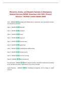 Phonetics&comma; Codes&comma; and Dispatch Systems in Emergency Medical Services EXAM &vert; Questions with 100&percnt; Correct Answers &vert; Verified &vert; Latest Update 2026