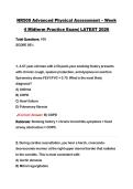 NR509 Advanced Physical Assessment &ndash; Week 4 Midterm Practice Exam&vert; LATEST 2026