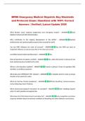 MPDS Emergency Medical Dispatch&colon; Key Standards and Protocols Exam &vert; Questions with 100&percnt; Correct Answers &vert; Verified &vert; Latest Update 2026
