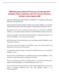 MPDS Emergency Dispatch Protocols and Key Question Guidelines Exam &vert; Questions with 100&percnt; Correct Answers &vert; Verified &vert; Latest Update 2026
