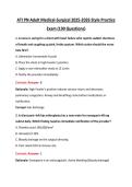 ATI PN Adult Medical-Surgical 2025-2026 Style Practice Exam &lpar;190 Questions&rpar;