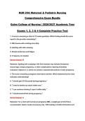 NUR 254&colon; Maternal & Pediatric Nursing Comprehensive Exam Bundle Galen College of Nursing &vert; 2026&sol;2027 Academic Year Exams 1&comma; 2&comma; 3 & 4 Complete Practice Test