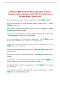 Watertown EMD Protocols&colon; Medical Dispatch System & Procedures Exam &vert; Questions with 100&percnt; Correct Answers &vert; Verified &vert; Latest Update 2026
