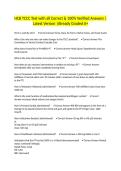 HCB TCCC Test with all Correct & 100&percnt; Verified Answers &vert;Latest Version &vert;Already Graded A&plus;
