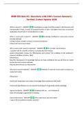 MSW 550 Quiz &num;1 &vert; Questions with 100&percnt; Correct Answers &vert; Verified &vert; Latest Update 2026