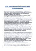 PSYC 3980 Ch 12 Exam Questions With Verified Answers
