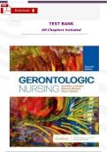 Test Bank for Gerontologic Nursing 7th Edition by Jennifer Yeager and Sue Meiner Comprehensive Exam Questions and Answers for Geriatric Nursing Success