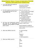 Deployed Medicine "Module 1 Principles and Applications of TCCC With All Correct & 100&percnt; Verified Answers &vert;Updated to Pass