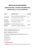 NRRPT Practice Test 2025&sol;2026 &vert; 160&plus; Exam-Style Questions with Complete Answers&comma; Clinical Reasoning&comma; and A&plus; Graded Review for Guaranteed Success