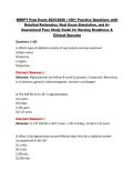 NRRPT Comprehensive Prep Exam &lpar;2025&sol;2026 Latest Update&rpar; &vert; 160&plus; High-Yield Questions&comma; In-Depth Rationales&comma; Case-Based Scenarios&comma; and Proven Strategies for Exam Mastery