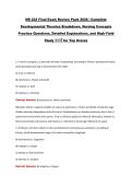 NR 222 Final Exam Review Pack 2026 &vert; Complete Developmental Theories Breakdown&comma; Nursing Concepts Practice Questions&comma; Detailed Explanations&comma; and High-Yield Study सामग्री for Top Scores