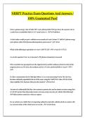 NRRPT Practice Exam Questions And Answers - 100&percnt; Guaranteed Pass&excl;
