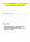 Comprehensive Tactical Combat Casualty Care &lpar;TCCC&rpar; Quiz for Military Medics &vert;Already Graded A&plus;