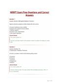 NRRPT Exam Prep Questions and Correct Answers&period;