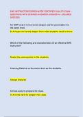 EMS INSTRUCTOR&sol;COORDINATOR CERTIFIED QUALITY EXAM &ndash; QUESTIONS WITH VERIFIED ANSWERS GRADED A&plus; ASSURED  SUCCESS
