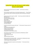 Canine TCCC Exam with all Correct & 100&percnt; Verified Answers &vert;Latest Update