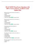 MLAT OSMT Prep Exam &vert; Questions with 100&percnt; Correct Answers &vert; Verified &vert; Latest Update 2026