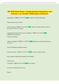 PN3004 Exam &vert; Comprehensive Questions and Answers A&plus; Graded &vert; With Expert Solutions
