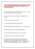FIRE APPARATUS DRIVER&sol;OPERATOR - PUMPER END OF COURSE  EXAM - 110 QUESTIONS AND ANSWERS &vert; 2026 UPDATE &vert; WITH  COMPLETE SOLUTION&period; 