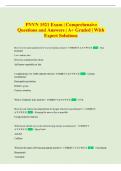 PNVN 1521 Exam &vert; Comprehensive Questions and Answers &vert; A&plus; Graded &vert; With Expert Solutions