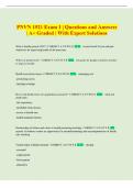 PNVN 1521 Exam &vert; Comprehensive Questions and Answers &vert; A&plus; Graded &vert; With Expert Solutions