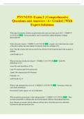 PNVN 1521 Exam &vert; Comprehensive Questions and Answers &vert; A&plus; Graded &vert; With Expert Solutions
