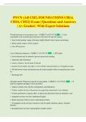 PNVN 1521 Exam &vert; Comprehensive Questions and Answers &vert; A&plus; Graded &vert; With Expert Solutions