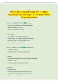 PNVN 1521 Exam &vert; Comprehensive Questions and Answers &vert; A&plus; Graded &vert; With Expert Solutions