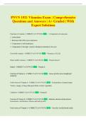 PNVN 1521 Exam &vert; Comprehensive Questions and Answers &vert; A&plus; Graded &vert; With Expert Solutions