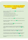 PNVN 1521 Exam &vert; Comprehensive Questions and Answers &vert; A&plus; Graded &vert; With Expert Solutions