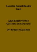 Asbestos Project Monitor Exam Questions and Answers PDF &vert; Certification Practice Test & Study Guide