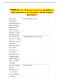 PRITE Exam &vert; Comprehensive Questions and Answers &vert; A&plus; Graded &vert; With Expert Solutions