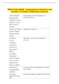 PRITE Exam &vert; Comprehensive Questions and Answers &vert; A&plus; Graded &vert; With Expert Solutions