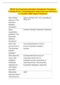 PRITE Exam &vert; Comprehensive Questions and Answers &vert; A&plus; Graded &vert; With Expert Solutions