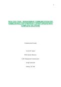 WGU C203 TASK 1 MANAGEMENT COMMUNICATION FOR KAMELON ROLLOUT STRATEGY &vert;LATEST UPDATE WITH COMPLETE SOLUTIONS