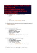 COMMUNITY DENTAL HEALTH TEST 1 UPDATE&vert;EXAM QUESTIONS WITH MULTIPLE CHOICES &vert;VERIFIED & REVISED ANSWERS &lpar;NEW&rpar;&excl;&excl;&excl;